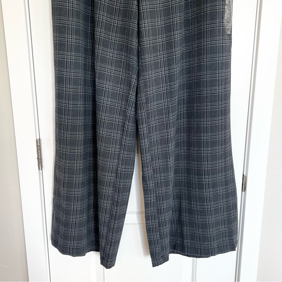 American Eagle plaid Curvy Wide Leg Trouser Pants High rise NWT Size 14 Long - Picture 9 of 11